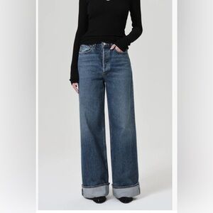 Women’s Agolde Dame Wide Leg Jeans with cuff